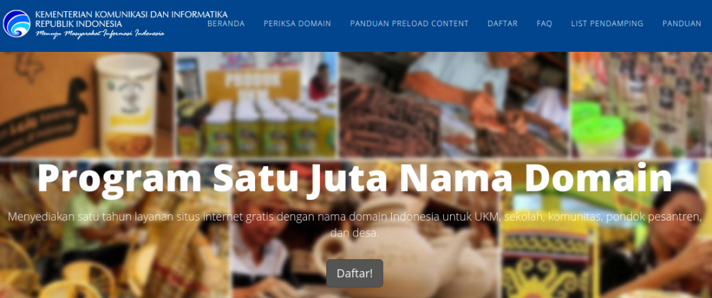 1 Juta Domain Gratis dari Kementerian Komunikasi  Refrez